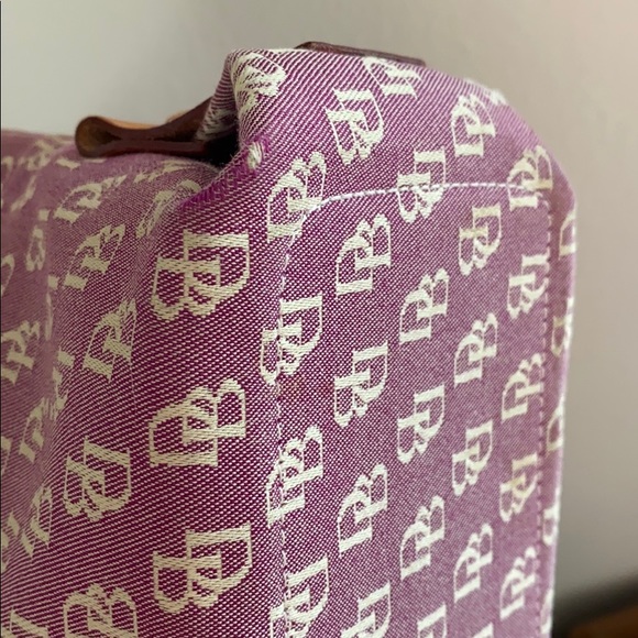 Dooney and Bourke Signature Pink Satchel - Picture 5 of 11